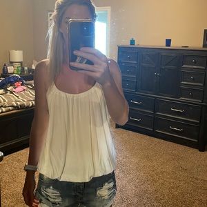 Fun and summery white tank